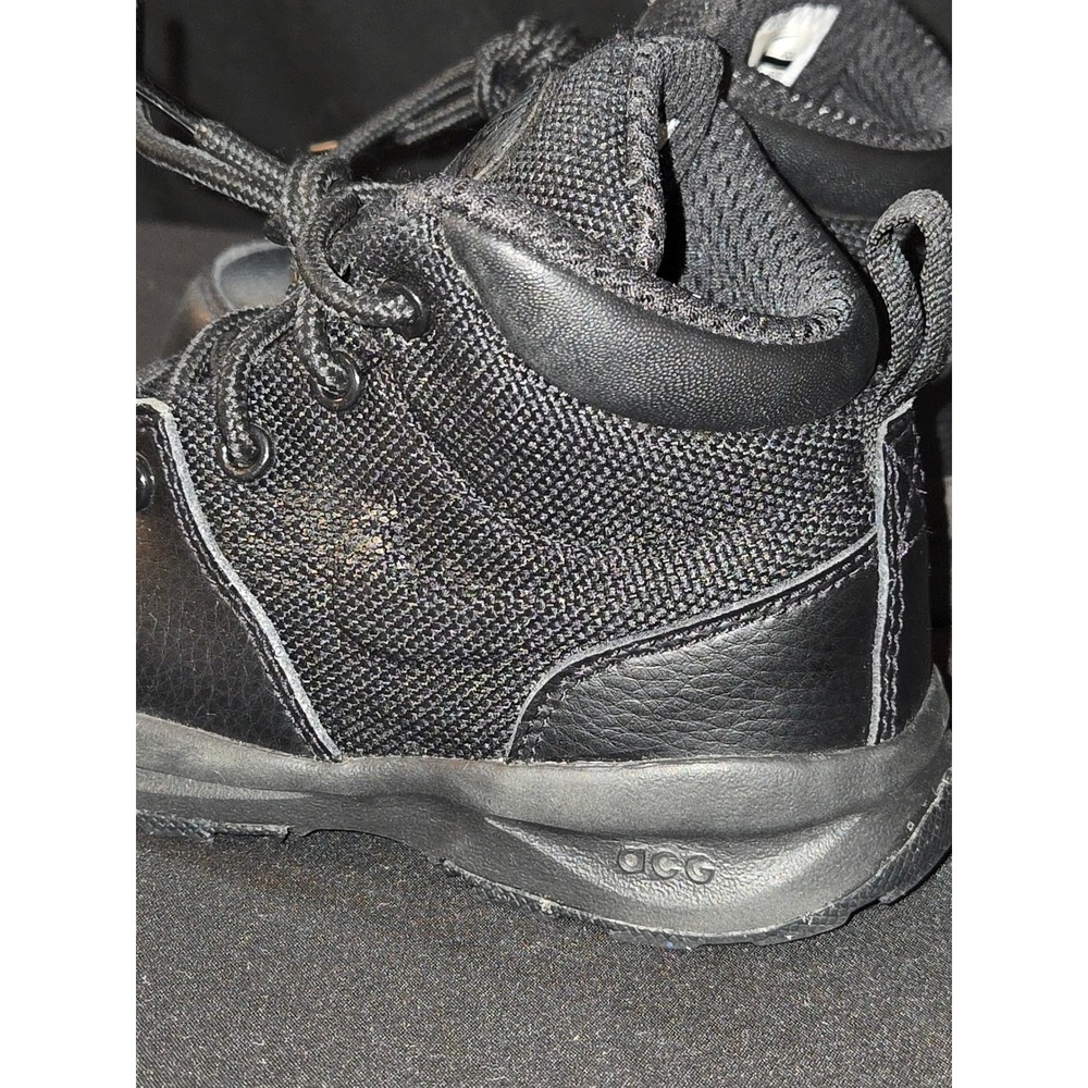 Nike ACG Boots Toddler Size 8C‎ Black Leather Lace Up Hiking Shoes - Picture 4 of 8